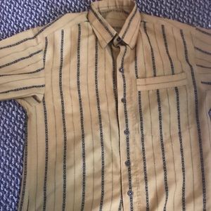 vintage patterned button down